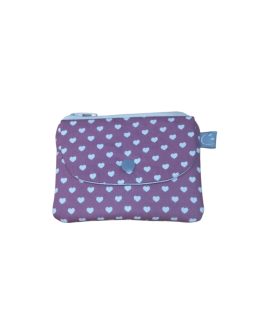 Monedero estampado Lirvita corazón rosa