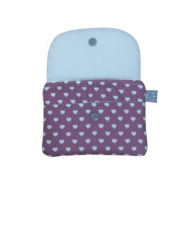 Monedero estampado Lirvita corazón rosa