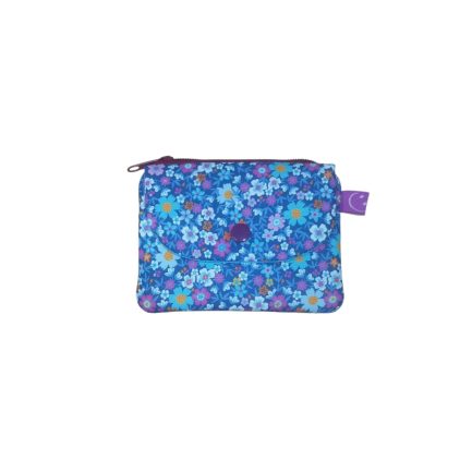 Monedero estampado Lirvita flor azul