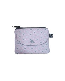 Monedero estampado Lirvita rosa_gris