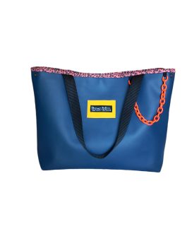 Bolso capazo azul