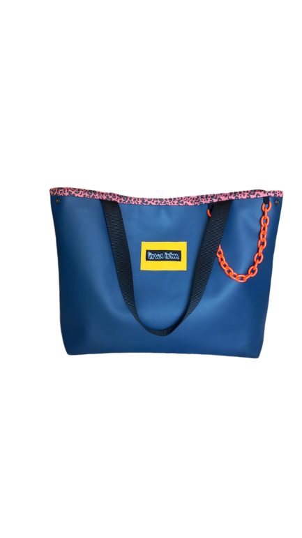 Bolso capazo azul