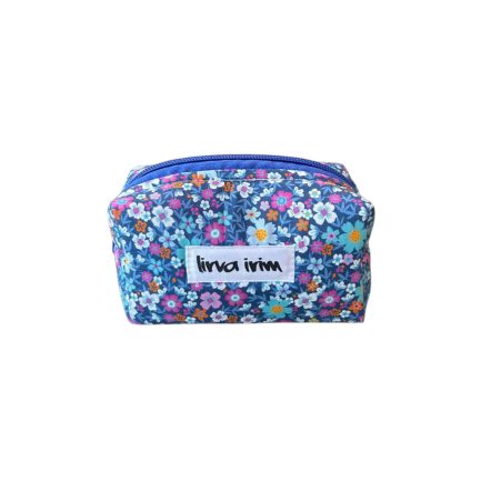 Mini neceser flor azul