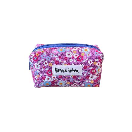 Mini neceser flor malva