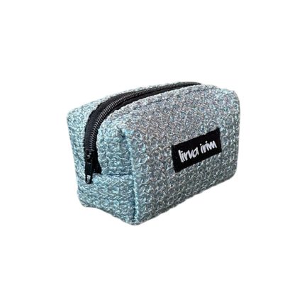 Mini neceser rafia azul - Imagen 3