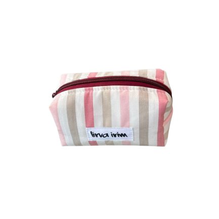 Mini neceser rayas rosa - Imagen 3