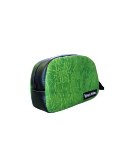 Neceser polipiel verde media luna