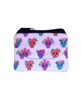 Monedero estampado Lirvita calavera mex