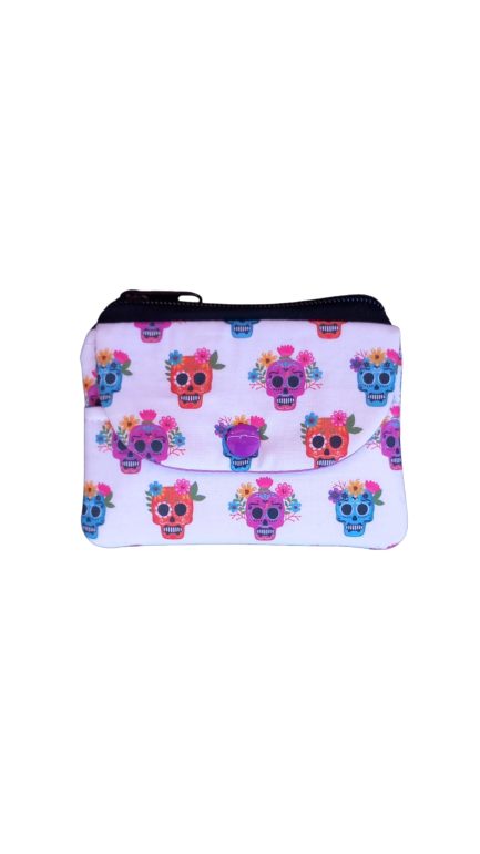 Monedero estampado Lirvita calavera mex