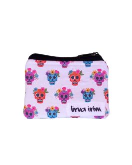 Monedero estampado Lirvita calavera mex