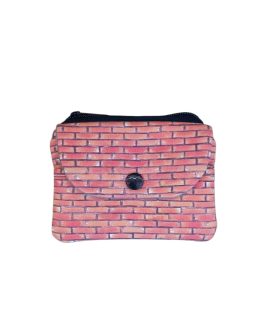 Monedero estampado Lirvita ladrillo