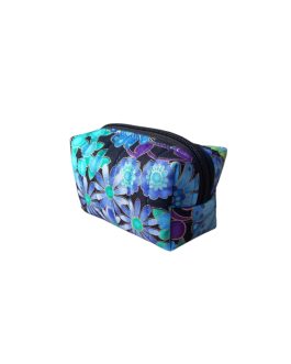 Mini neceser flor azul