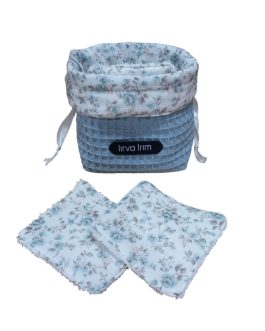 Saco desmaquillante liberty azul