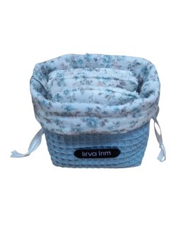 Saco desmaquillante liberty azul