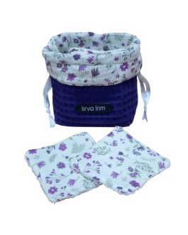 Saco desmaquillante liberty morado